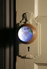 Kindertotenlieder (Song 4), 2005, Single channel video installation with sound, Rear Projection onto 4:3 Rosco screen foil, wooden gate, Sound reproduction through loudspeaker pair